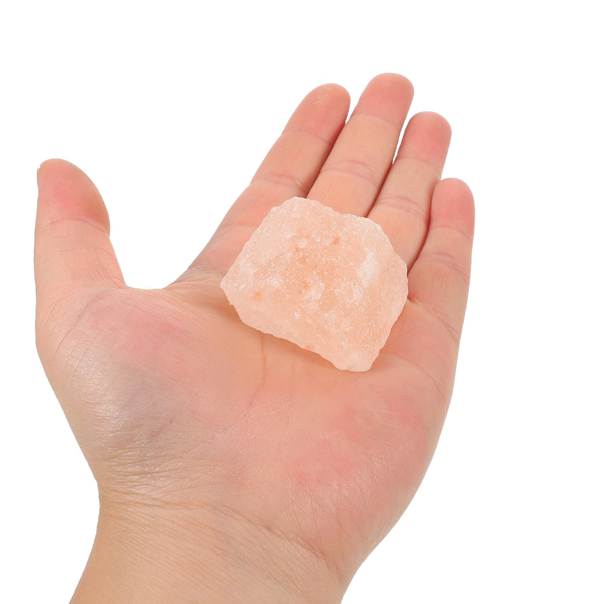 TOYANDONA Natural Pink Salt Rock Chunks 2.2 Lbs Crystal Salt Stones 2-4cm Raw Rocks for Home Décor and Ambient Accessories