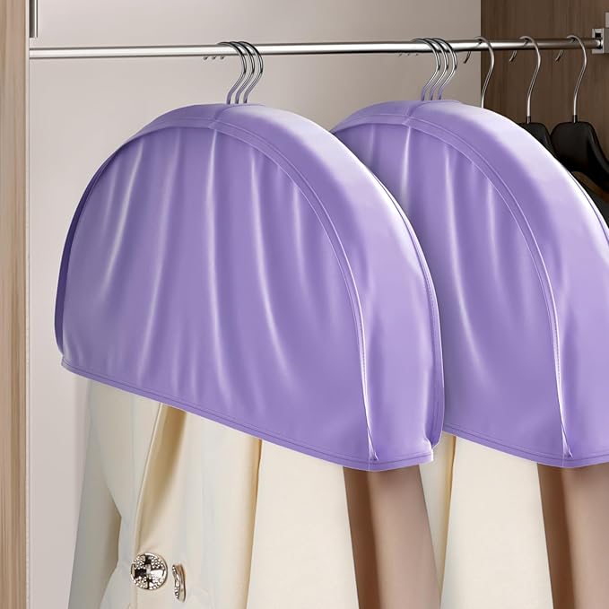 Univivi 12 Inch Satin Garment Shoulder Covers