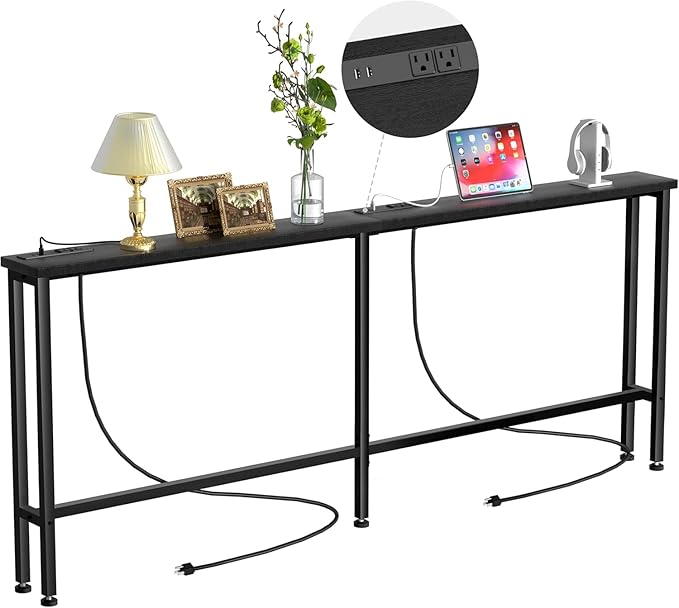 Keelian 102" Narrow Console Sofa Table