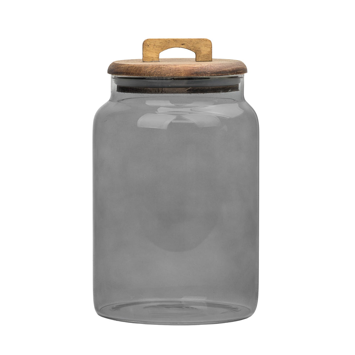 10 Strawberry Street Acacia Everyday Graduated Glass Canister, Set of 3, Black