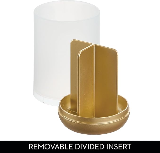 iDesign Toothbrush Holder with 3 Divided Sections