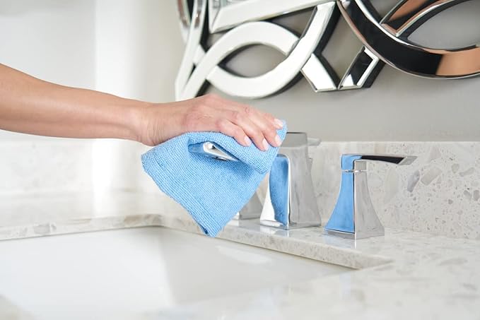Quickie Microfiber Cleaning Cloth 14 X 14 inch, 12 Pack, All-Purpose Towel/Wiper