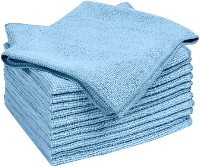 Quickie Microfiber Cleaning Cloth 14 X 14 inch, 12 Pack, All-Purpose Towel/Wiper