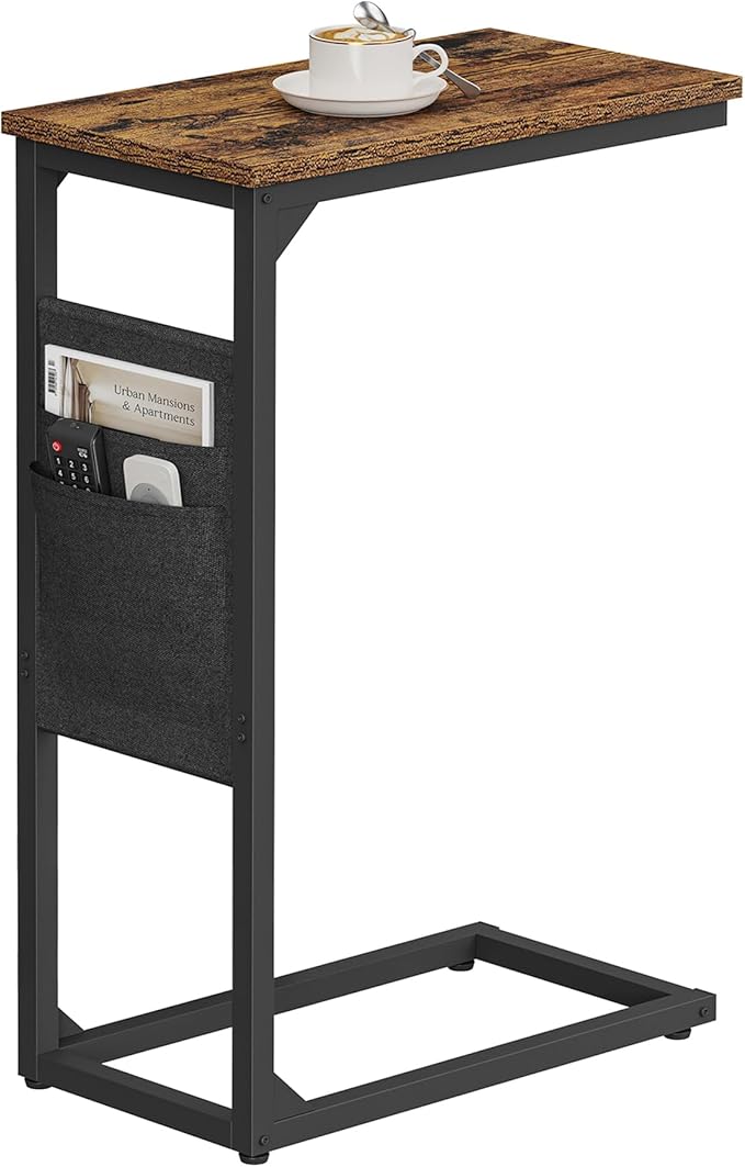 TUTOTAK C Shaped End Table, Side Table