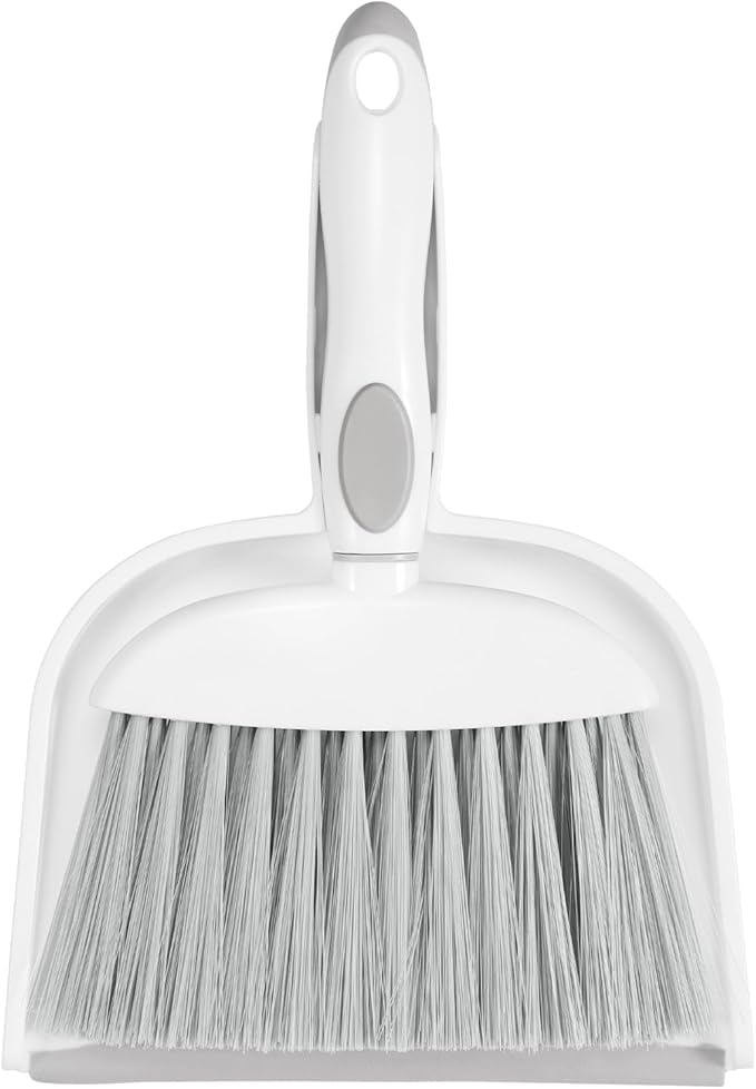 NACENA Small Dust Pan and Brush Set, Mini Broom and Dustpan Set Small Hand