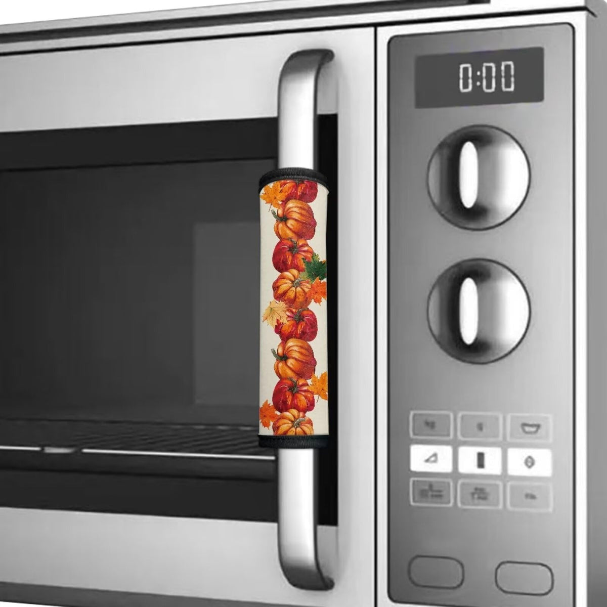 HUISEFOR Fall Pumpkin Fridge Handle Covers Set of 6 Washable Kitchen Appliances Gloves Anti-Static Refrigerator Handle Protector Microwave Oven Dishwasher Handle Protector Thanksgiving Decor