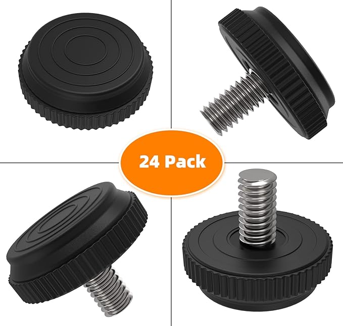 ONEHOME 16 Pack 5/16-18 Stainless Steel Adjustable Threaded Furniture Leg