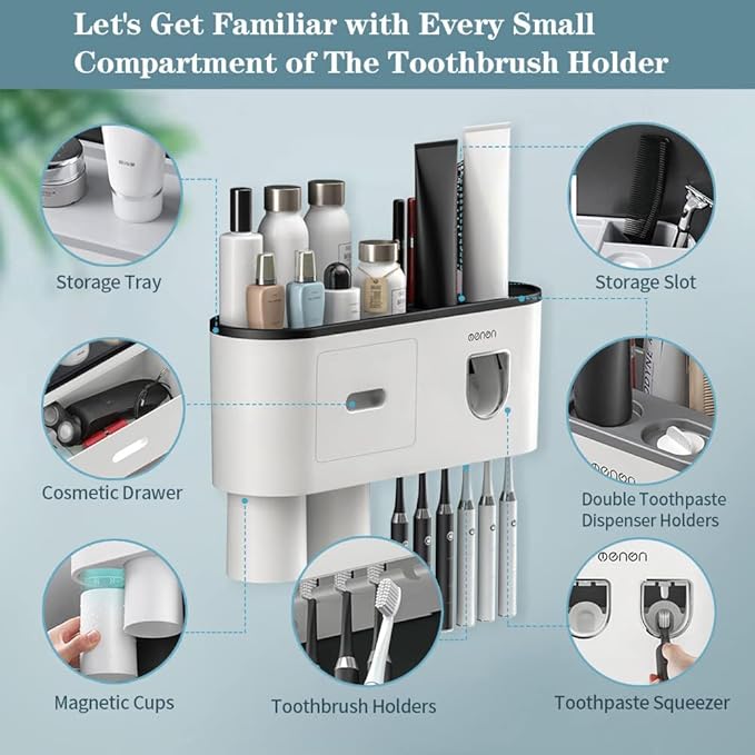 Toothbrush Holders Wall Mounted, Toothbrush Holder