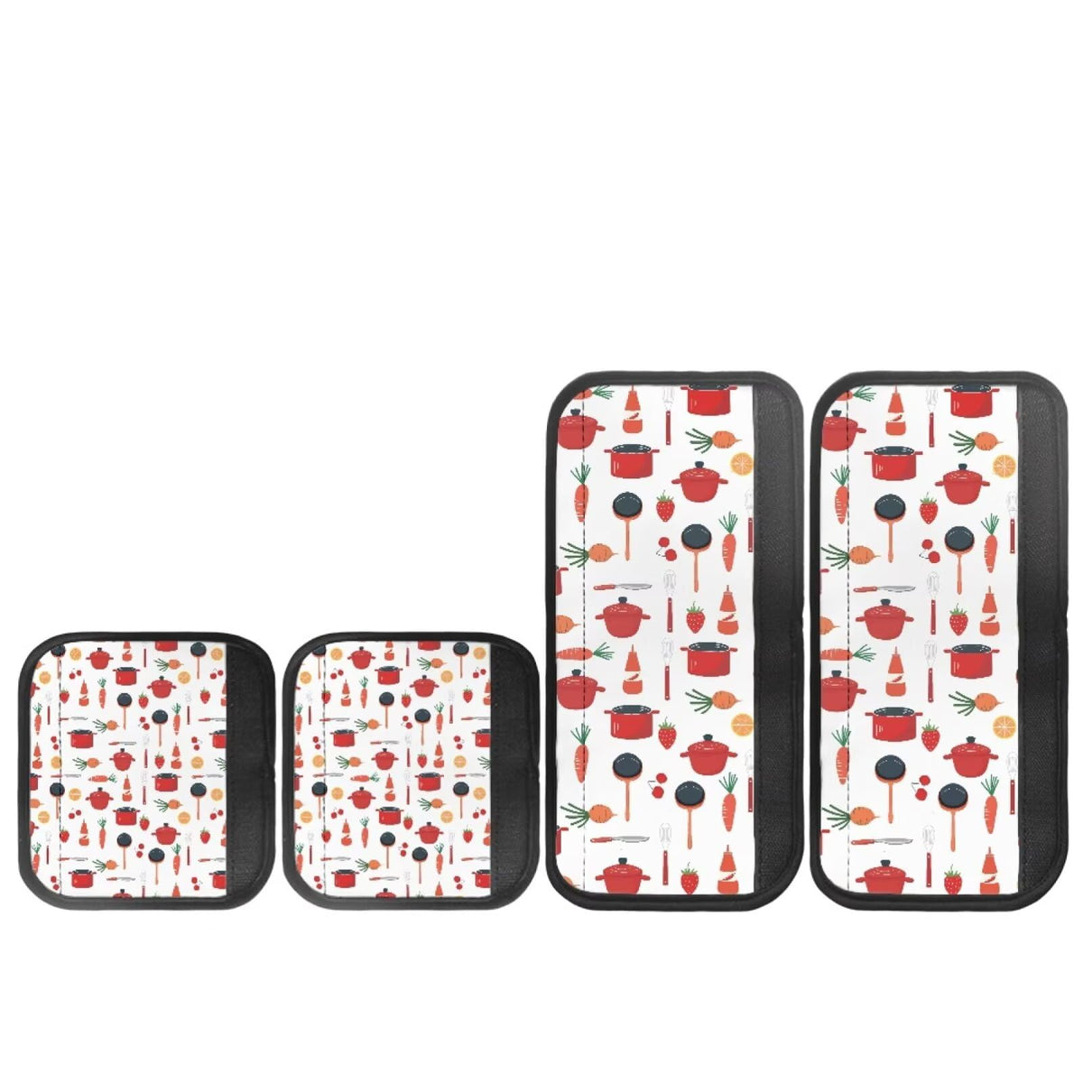 HUISEFOR Strawberry Refrigerator Handle Covers Set of 4 Non-Slip Fridge Handle Covers for Microwave Stove Dishwasher Decorative Appliance Handles Cover Gift for Friends