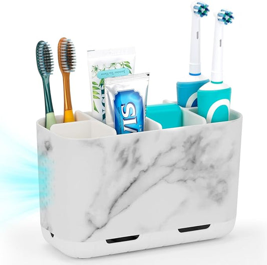 Boperzi Toothbrush Holders for Bathrooms Organizers and Storage, Large Tooth