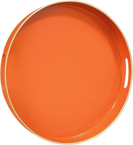 MAONAME 13" Round Tray, Modern Decorative Trays