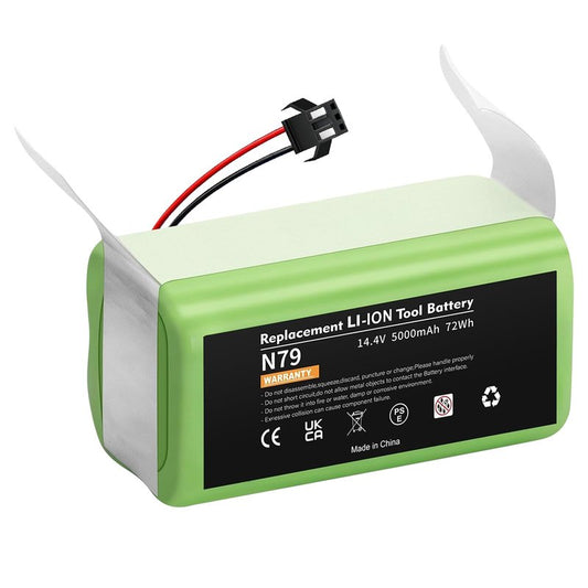 Upgraded 14.4V 5000mAh Battery Replacement for Ecovacs Deebot N79S N79 DN622 & Eufy RoboVac 11 11S 11S MAX 11C 12 15C 15T 15MAX 25C 30C 30 35C G30, Shark, Amarey, Coredy Robot Vacuum Battery
