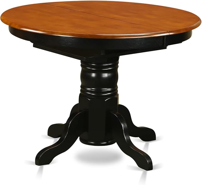 East West Furniture AAVT-BLK-TP Avon Kitchen Dining Table