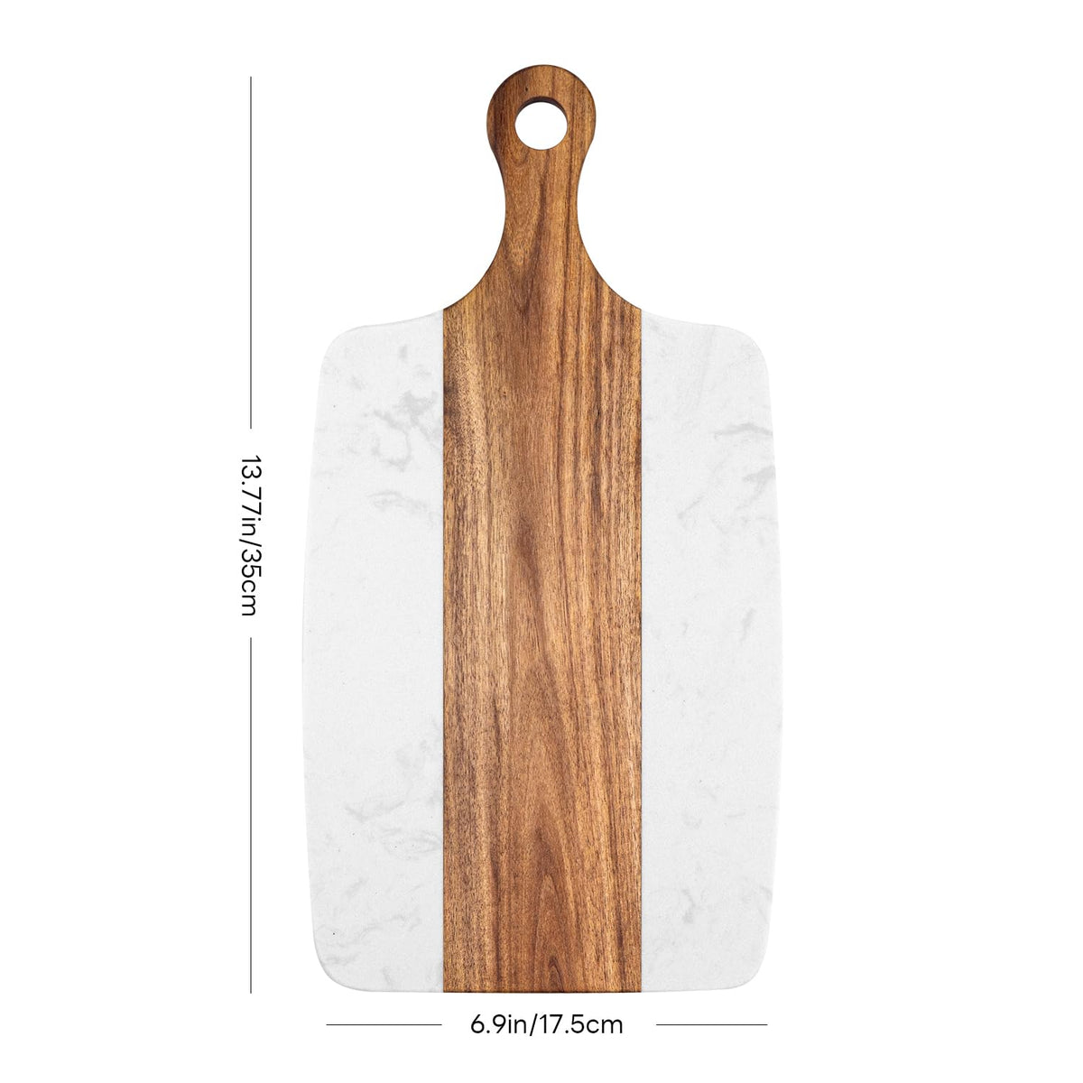 Marble Cutting Board, Charcuterie Board with Handle, Marble chopping board for steak, cheese, hamburgers and biscuits, Great for gifts