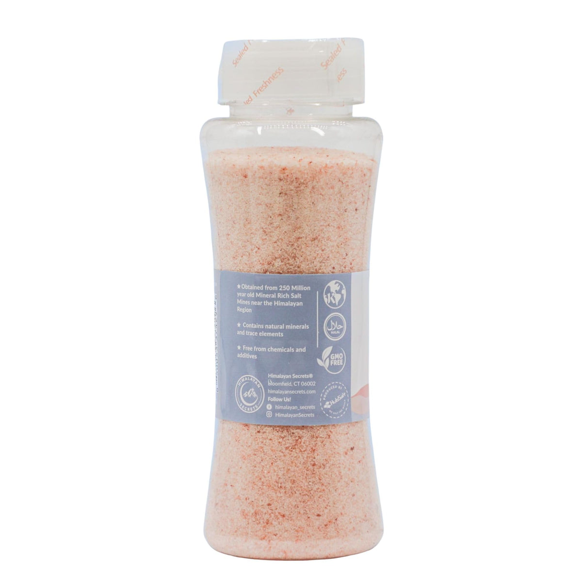 Himalayan Secrets Natural Pink Salt - Cooking Salt, Fine Grain Gourmet Salt, Kosher Certified, Pure Flavor, Healthy, No Additives, Rich in Minerals, Easy Sprinkle Butterfly Top (17.6 oz Shaker)
