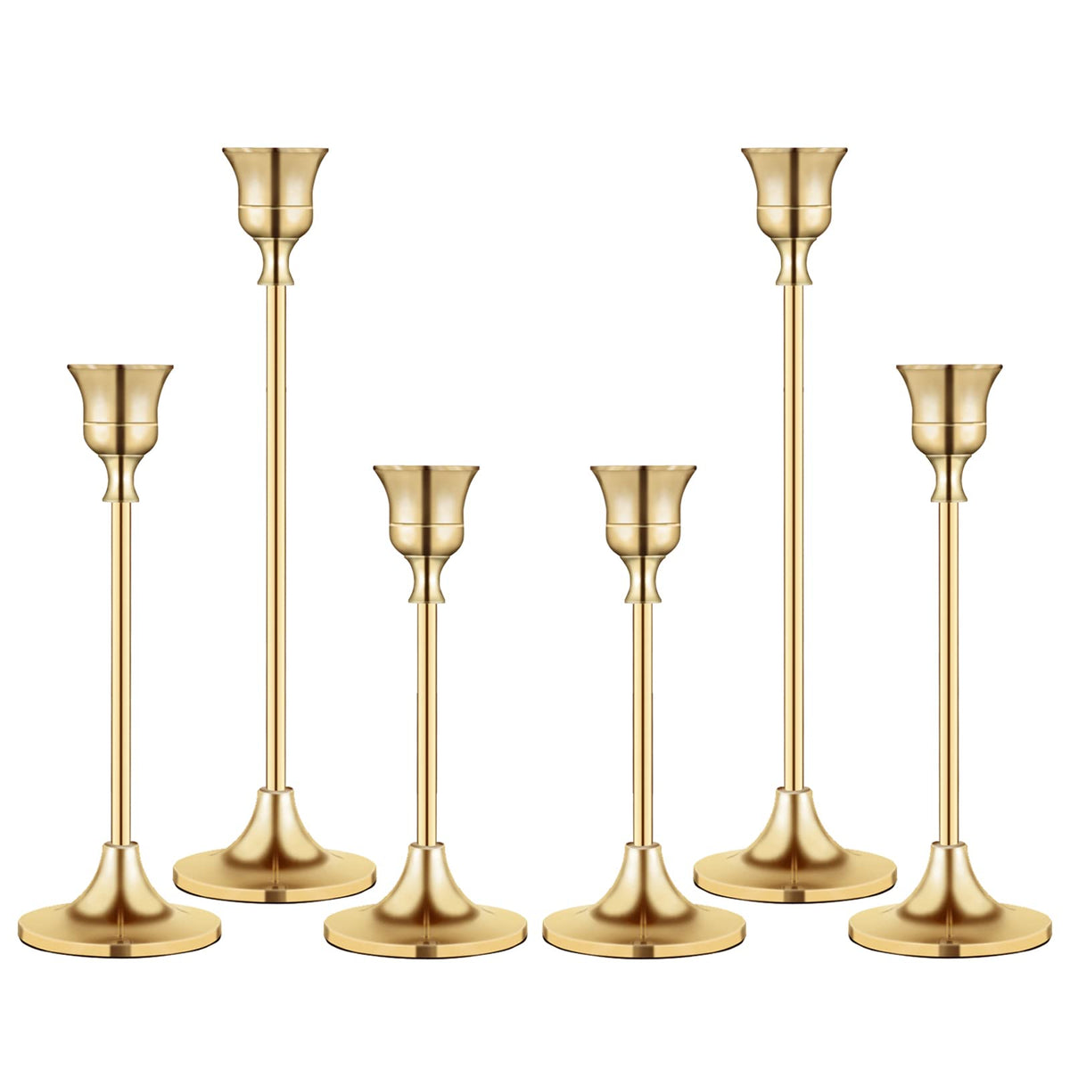 Candlestick Holders,Taper Candle Holder for Candlesticks Gold Brass Vintage Candle Stick Candle Holders Candelabra Candle Holder for Fireplace Party Dining Home