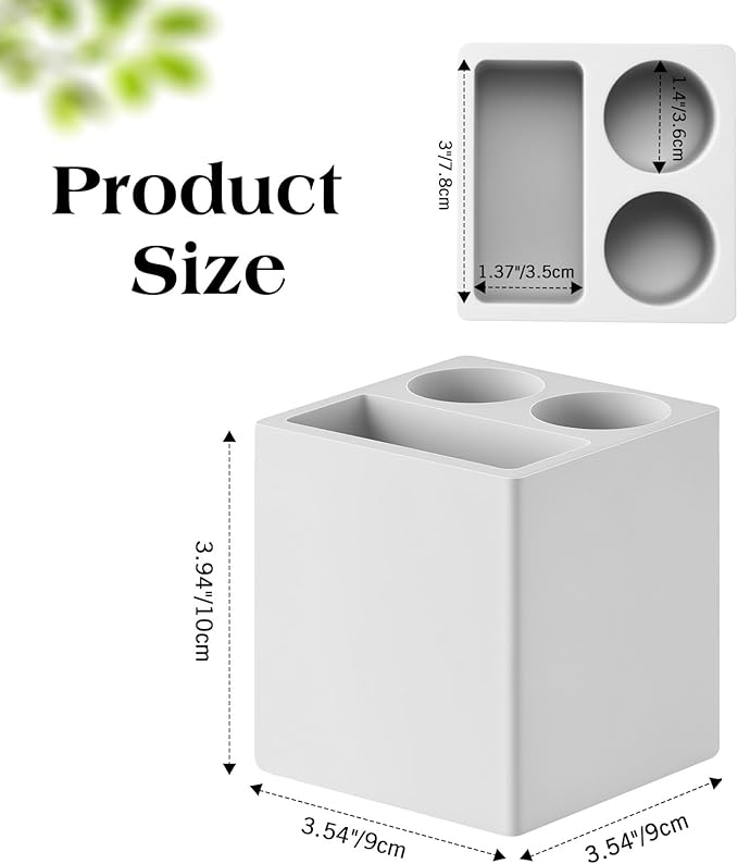 Luxspire Toothbrush Holder, 3 Slots Fast Drying Tooth Brush Holder