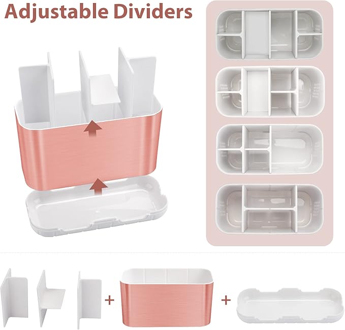 Boperzi Toothbrush Holders for Bathrooms Countertop, Electric Tooth Brush Holder