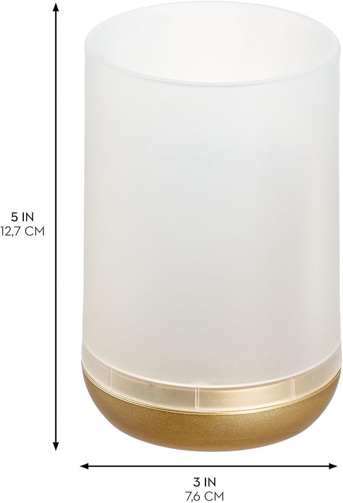 iDesign Toothbrush Holder with 3 Divided Sections