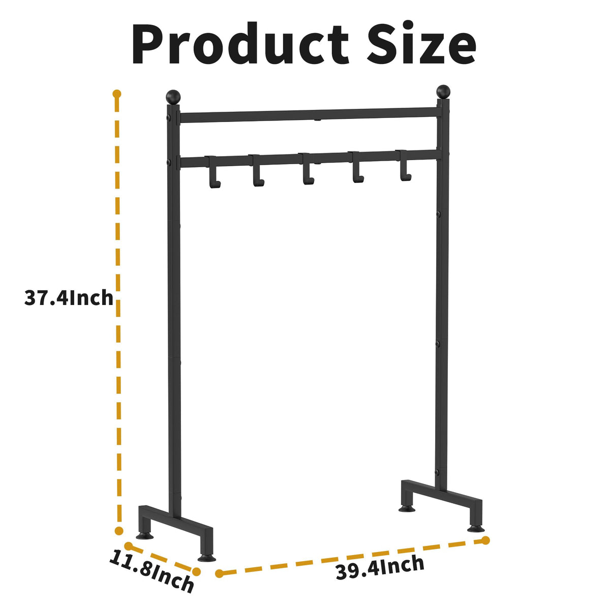 GloTika Christmas Stocking Holder Stand with 6 Hook, Heavy Duty Freestanding Christmas Stocking Hanger, Metal Holiday Decor Hanger Display for Home, Floor, Living Room