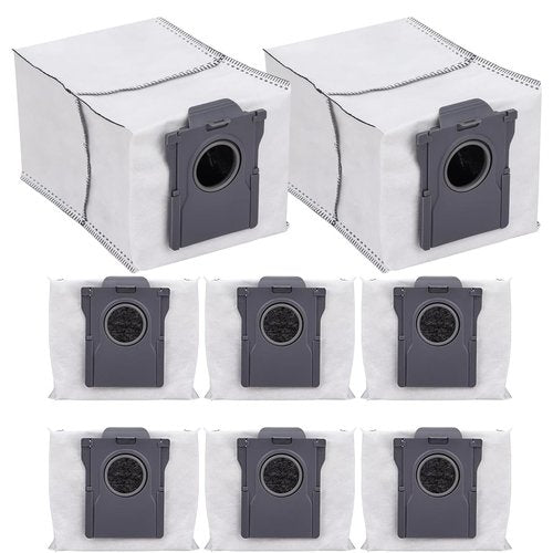 Dust Bags Compatible with Dreame X50 X40 X30 L50 L40 Ultra/ L10S Pro Ultra/ L10S Ultra Gen 2/ L10S Plus/ D10 Plus Gen 2/ Mova E30 V50 Ultra P50 Pro Ultra, 3L Large Disposable Vacuum Bag (8 Pack)