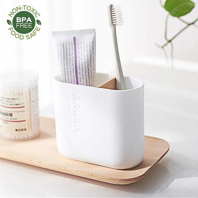 Toothbrush Holders Bamboo Electric Toothbrush Holder Bathroom Storage Organizer