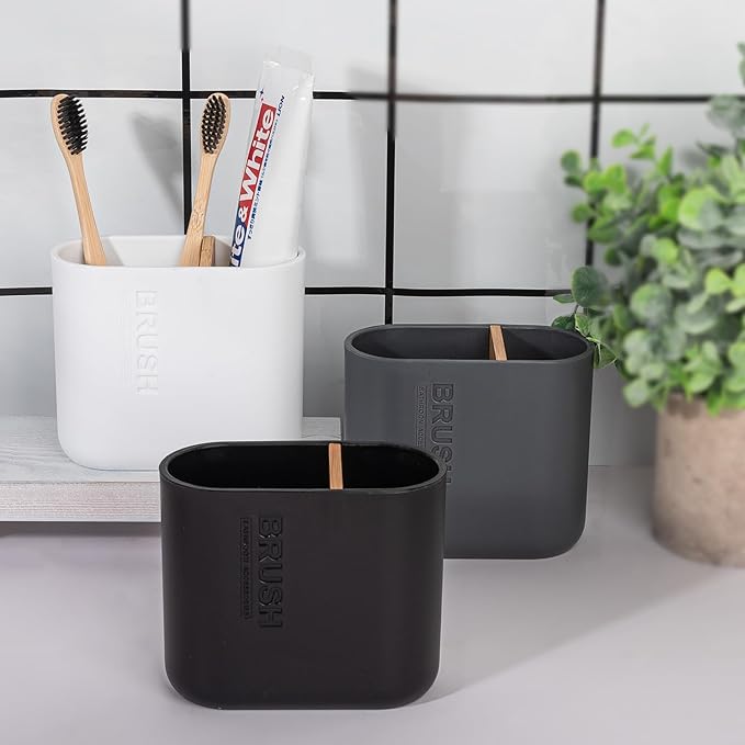 Toothbrush Holders Bamboo Electric Toothbrush Holder Bathroom Storage Organizer
