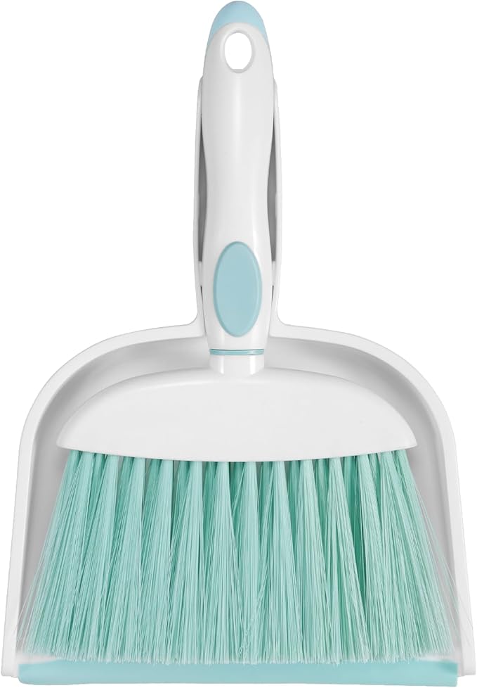NACENA Small Dust Pan and Brush Set, Mini Broom and Dustpan Set Small Hand