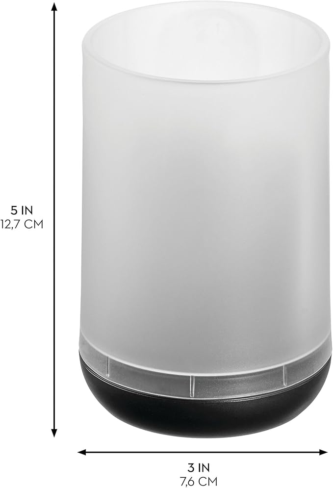 iDesign Toothbrush Holder with 3 Divided Sections