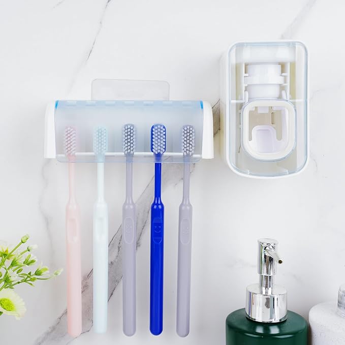 5 Slots Wall Mount Toothbrush Holder