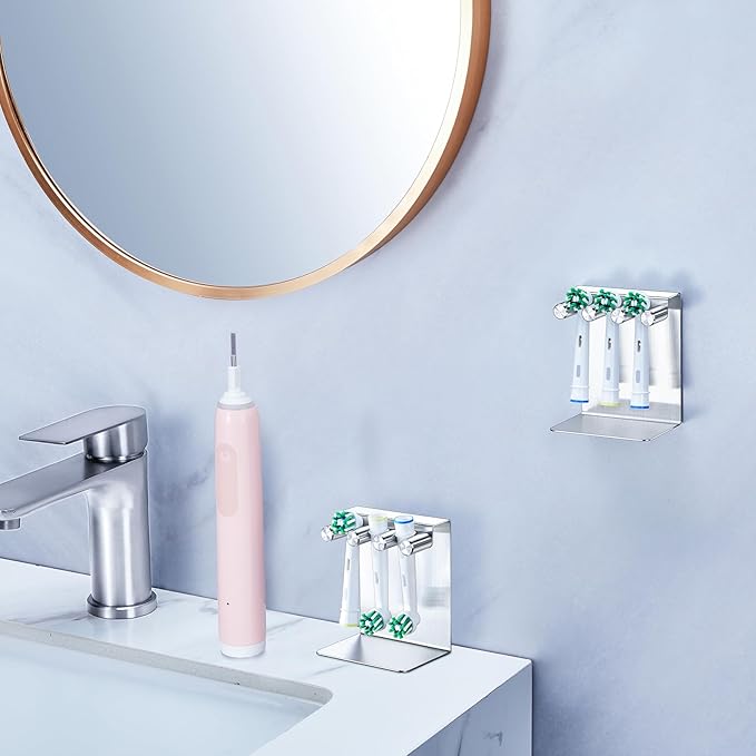 Electric Toothbrush Head Holder, Electric Tooth Brush Holder Desktop or Adhesive