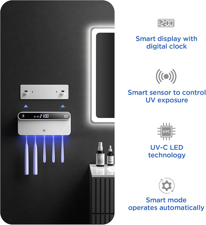 Bloom Toothbrush Sanitizer and Holder