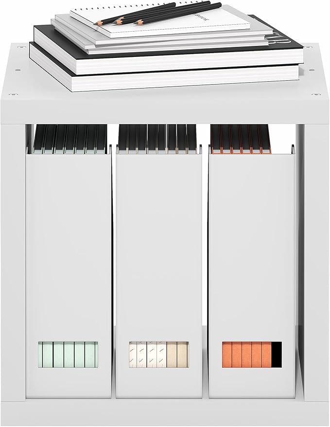 Furinno Cubicle Book Shelf, Stackable Bookshelf, Cube Storage Organizer Bookcase