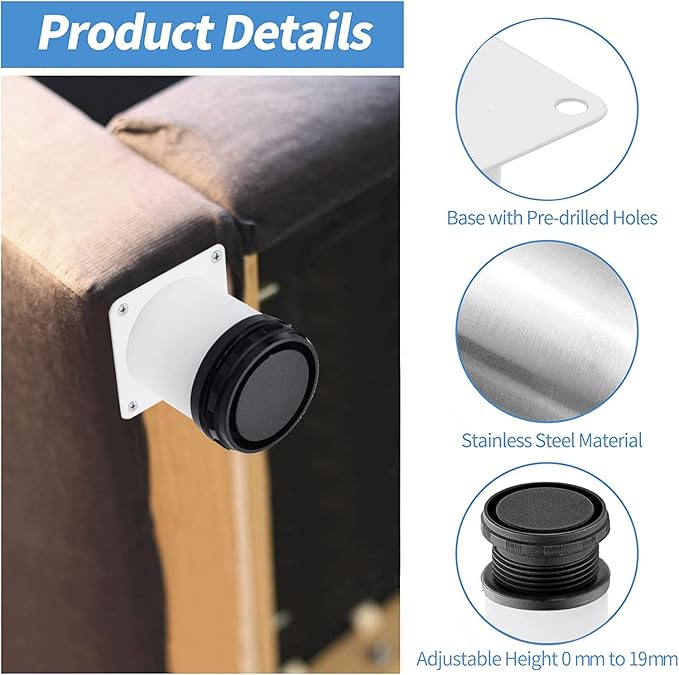 2.5 Inch Metal Furniture Legs
