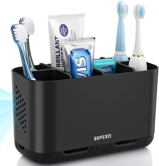 Boperzi Toothbrush Holders for Bathrooms Organizers and Storage, Large Tooth
