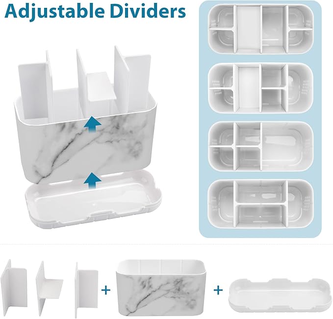 Boperzi Toothbrush Holders for Bathrooms Organizers and Storage, Large Tooth