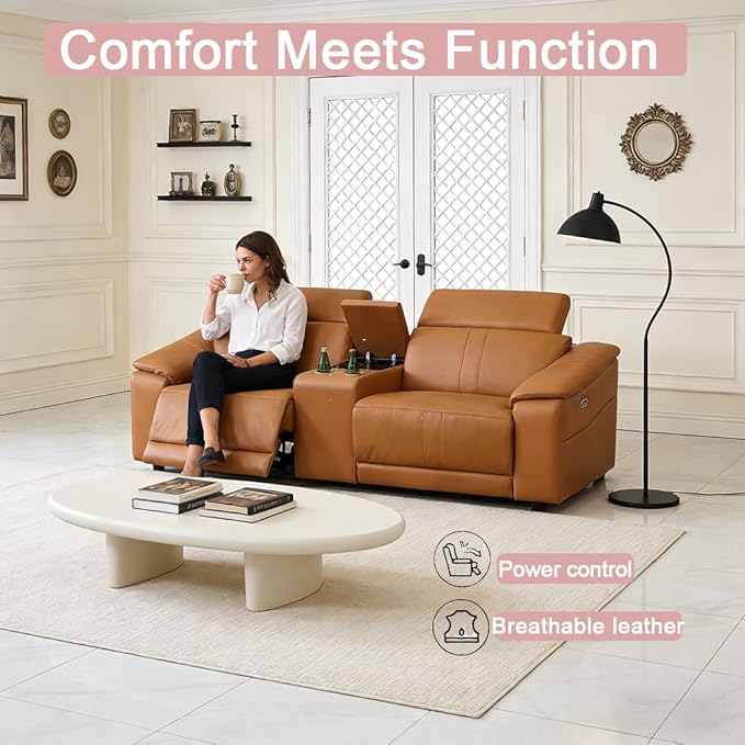 Power Recliner Sofa Set, Reclining Sectional Sofa Couch
