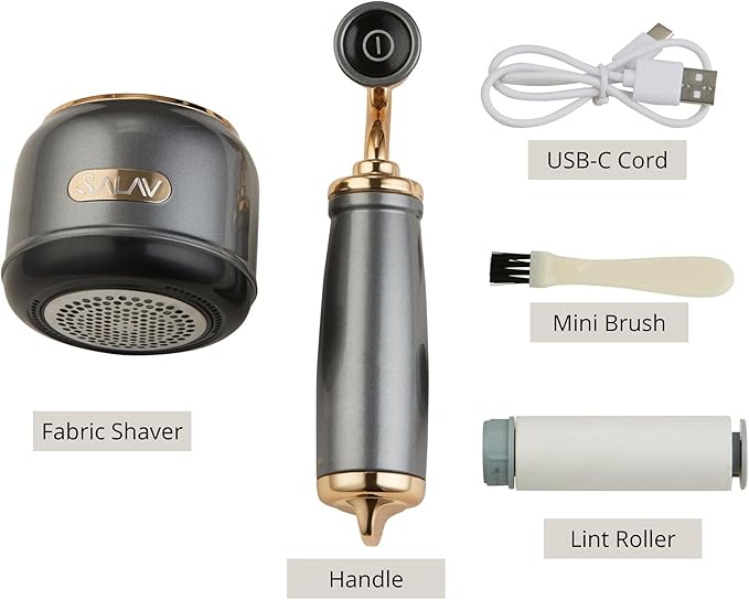 SALAV® Retro Edition Rechargeable Fabric Shaver and Lint Roller