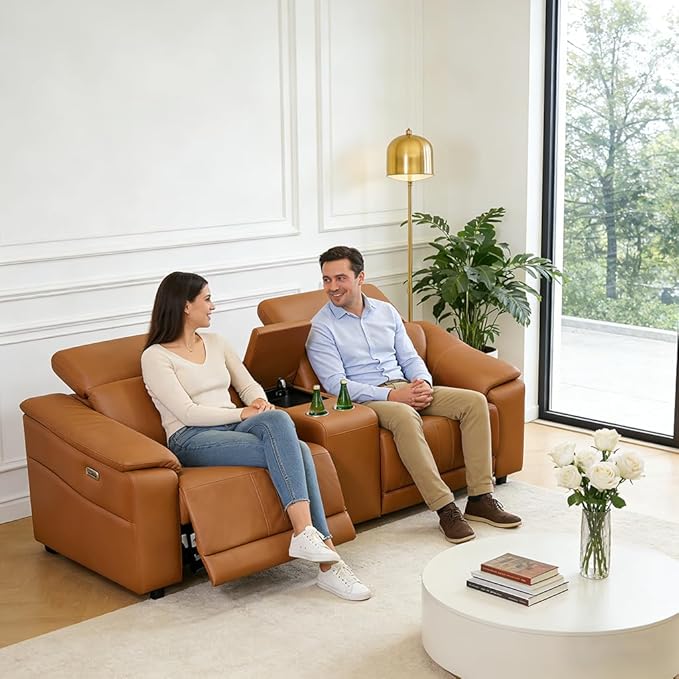 Power Recliner Sofa Set, Reclining Sectional Sofa Couch