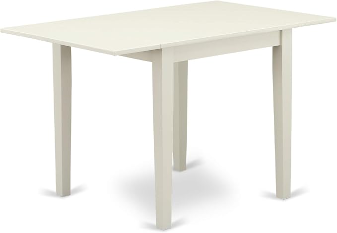 East West Furniture NDVA5-LWH-C 5 Piece Modern Dining Table Set Includes a