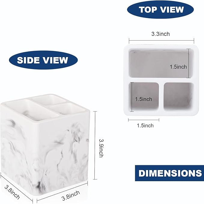 Diatomite Toothbrush Holders for Bathrooms, Electric Toothbrush and Toothpaste