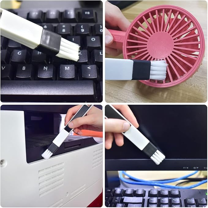 Crevice Gap Cleaning Brush Tool, 2 in 1 Dustpan Cleaning Brushes, Shutter Door