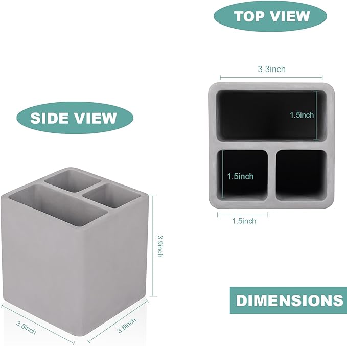 Diatomite Toothbrush Holders for Bathrooms, Electric Toothbrush and Toothpaste