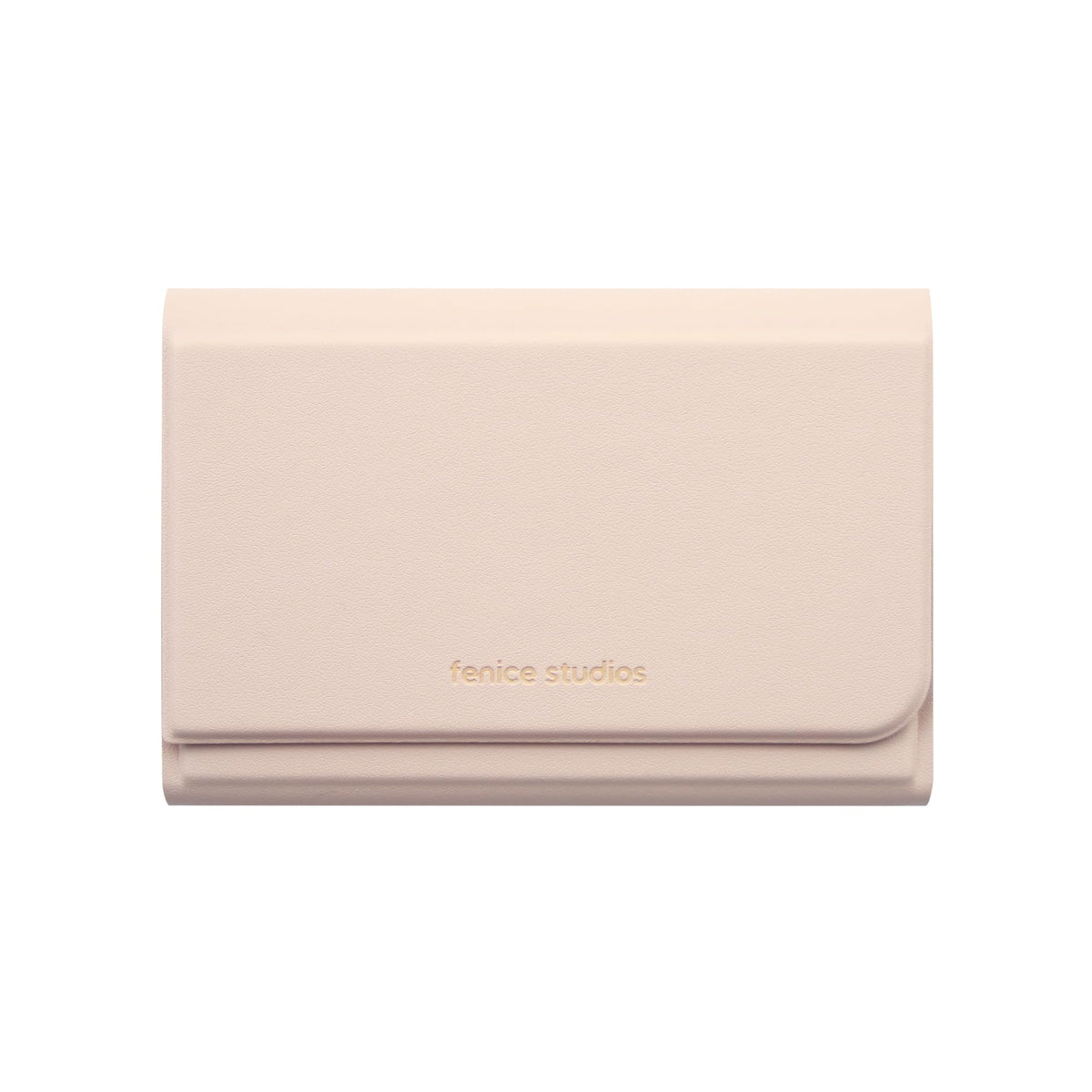 Fenice Name Card Holder Wallet Durable Vegan Eco PU Leather with Slim Minimalist Look for Men & Women (INDIE PINK)