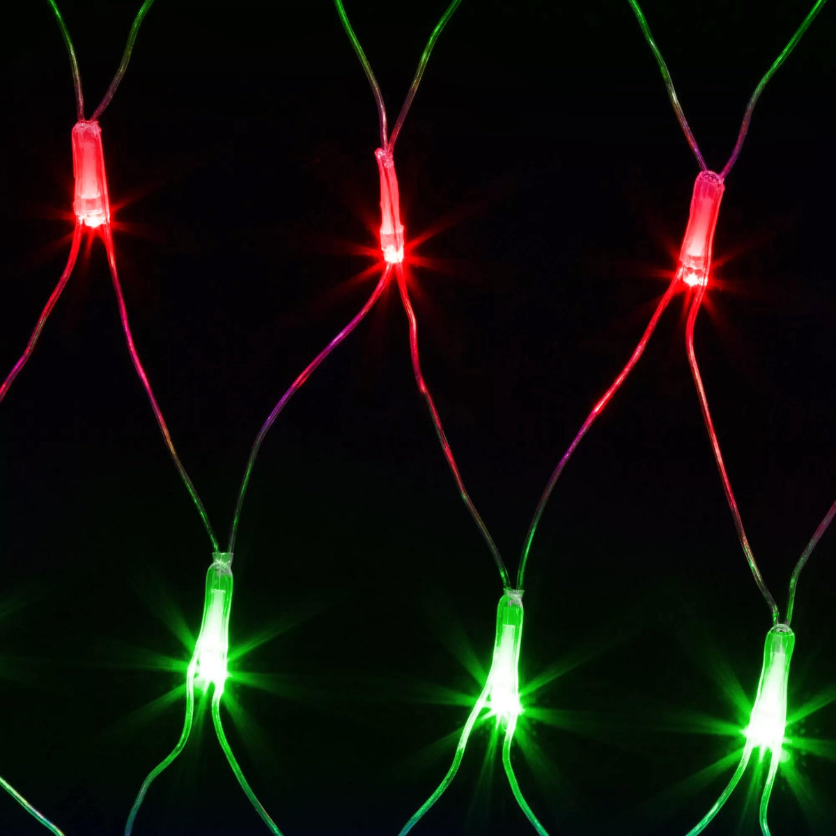 198 LED 9.8 FT*6.6 FT Net Lights Plug in, 8 Lighting Modes Mesh Light Connectable, Waterproof Christmas Net Lights Outdoor for Bushes, Wedding, Holiday, Garden, Xmas Tree Decorations(Red and Green)