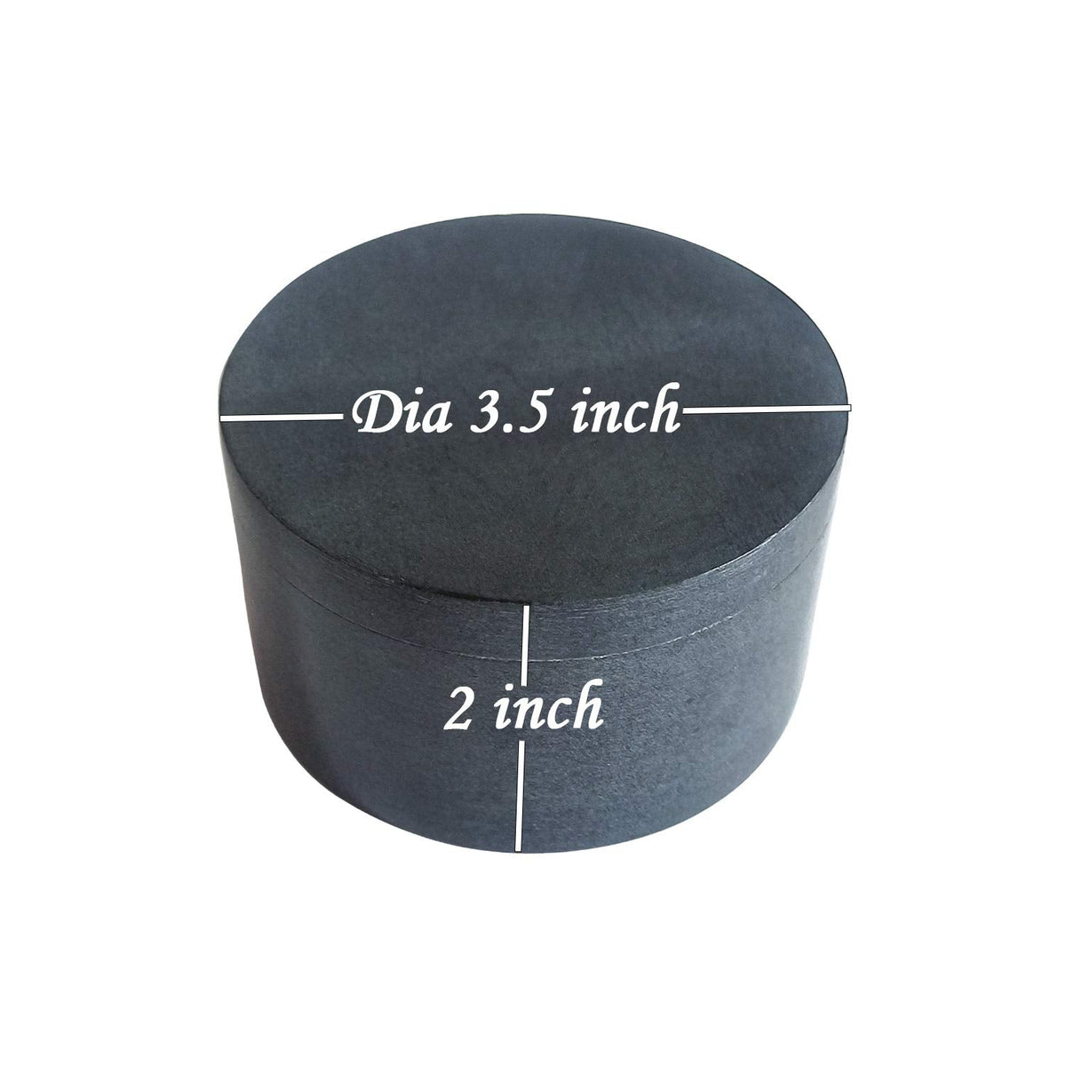 Kaizen Casa Unique Salt and Pepper Box Elegant Natural Stone Salt Box with Lid for Salt, Spice and Herbs Storage (3.5" x 2")