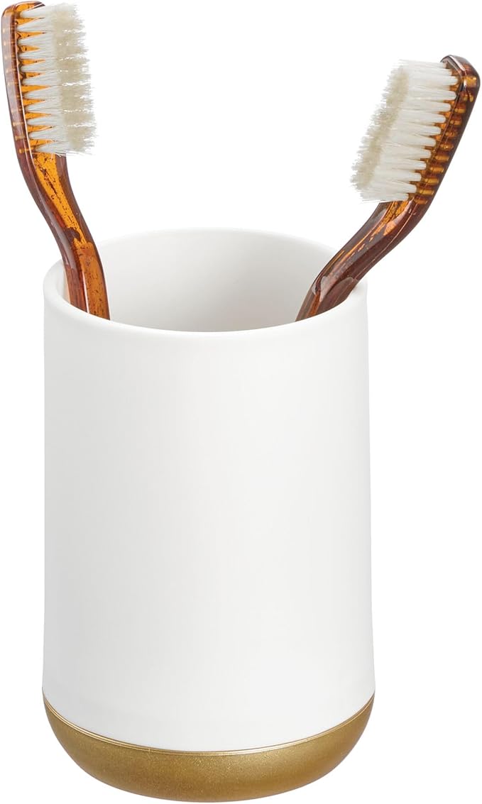 iDesign Toothbrush Holder with 3 Divided Sections