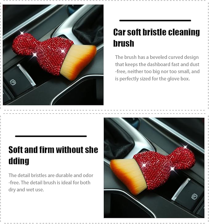 zipelo Auto Interior Dust Brush, Car Detailing Cleaning Brush