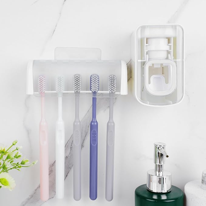 5 Slots Wall Mount Toothbrush Holder