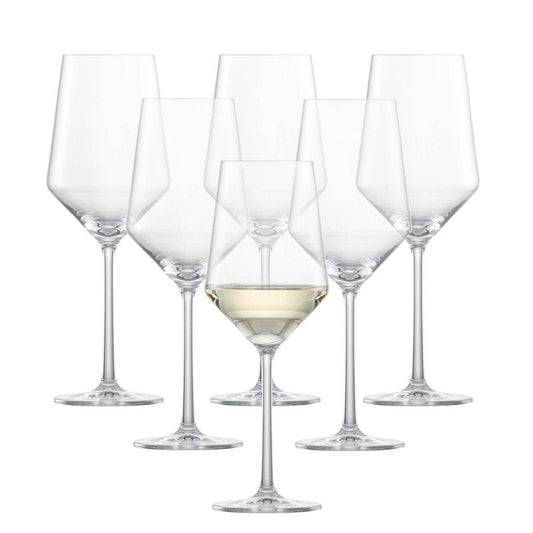 ZWIESEL GLAS Pure Sauvignon Blanc White Wine Glass (Set of 6), Graceful Wine Glasses for White Wine, Dishwasher-Safe Tritan Crystal Glasses, Made in Germany (14 Ounce)